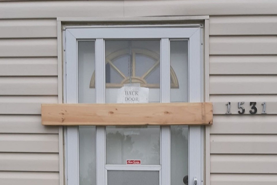 Aho says instead of installing a railing as ordered, the front door of the home was decommissioned.